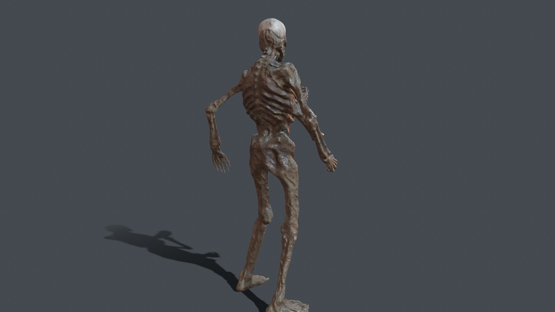 Four-armed monster Low-poly 3D model_19