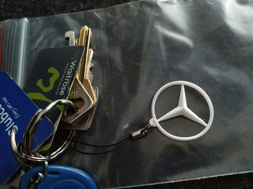 Mercedes Benz Merry Christmas 3d print car badge 3D print model_5