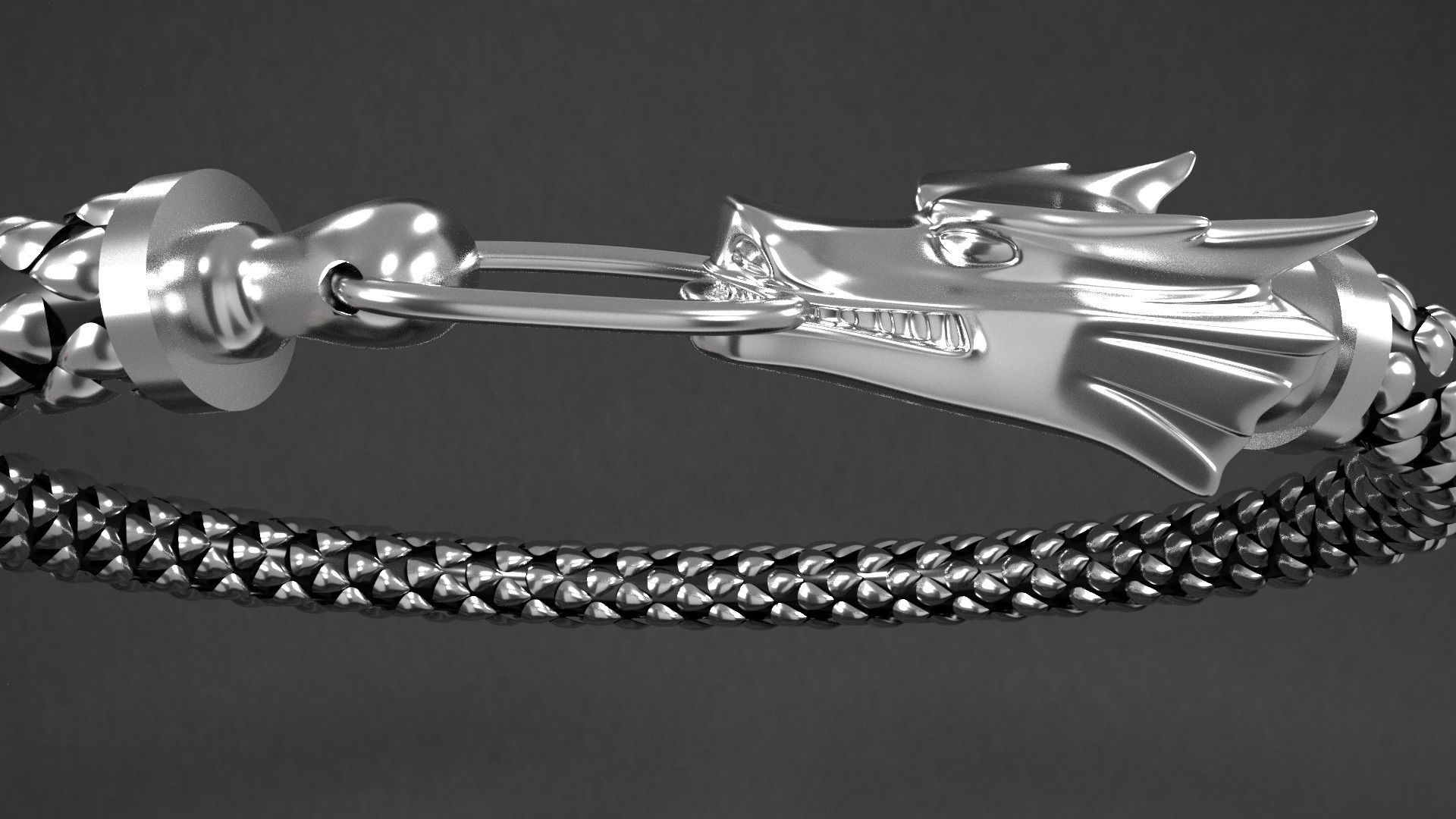Dragon bracelet 3D model_5