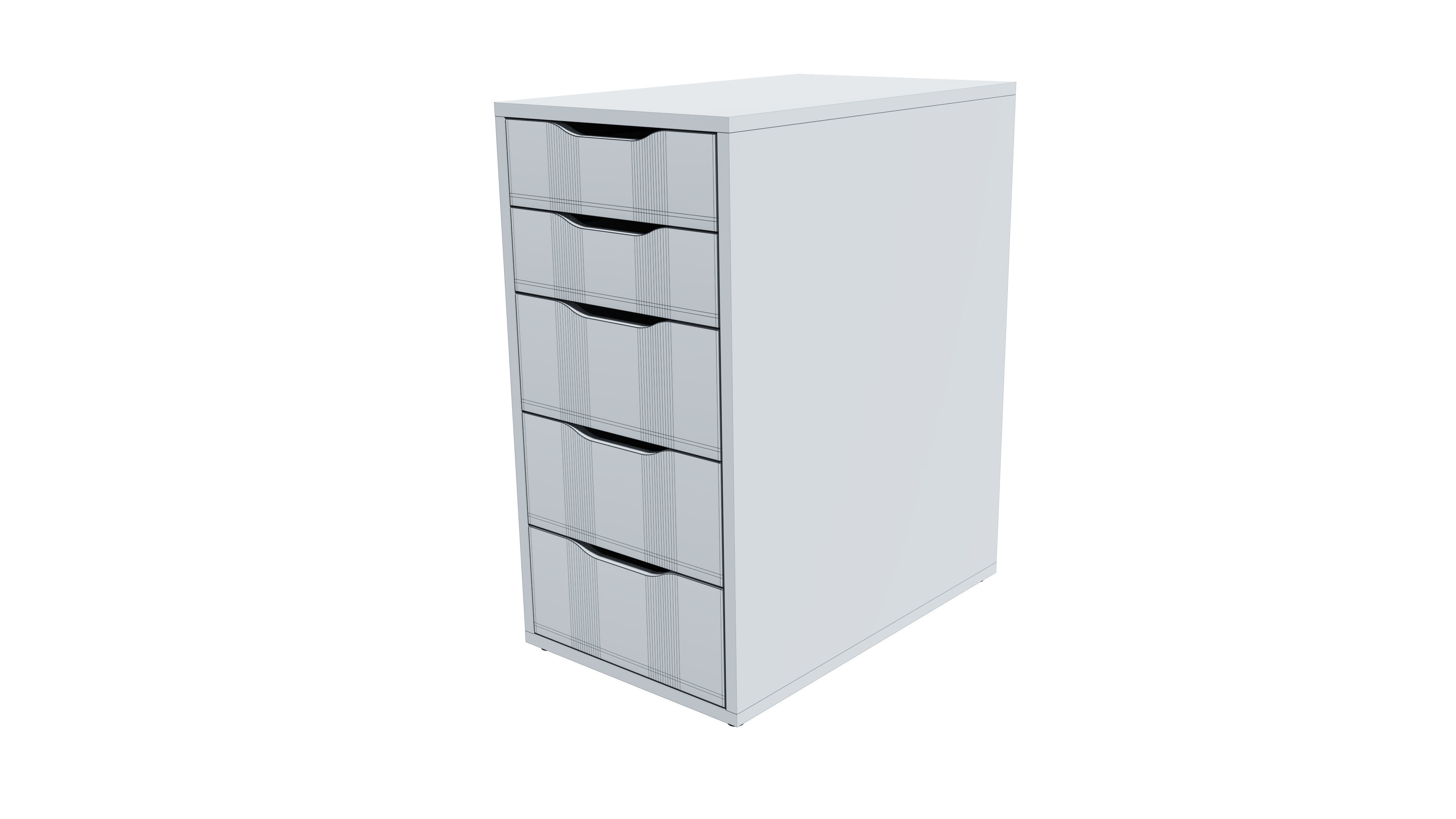 IKEA ALEX Drawer 3D model_5