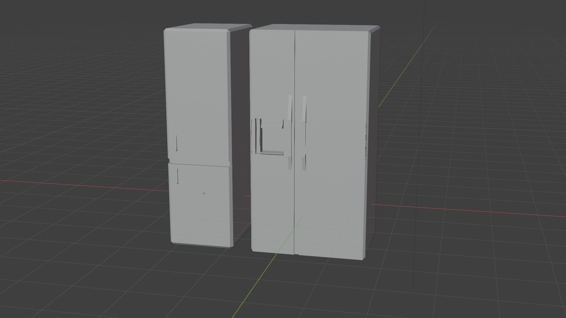 kitchen in low-poly style PBR low-poly game ready Low-poly 3D model_8
