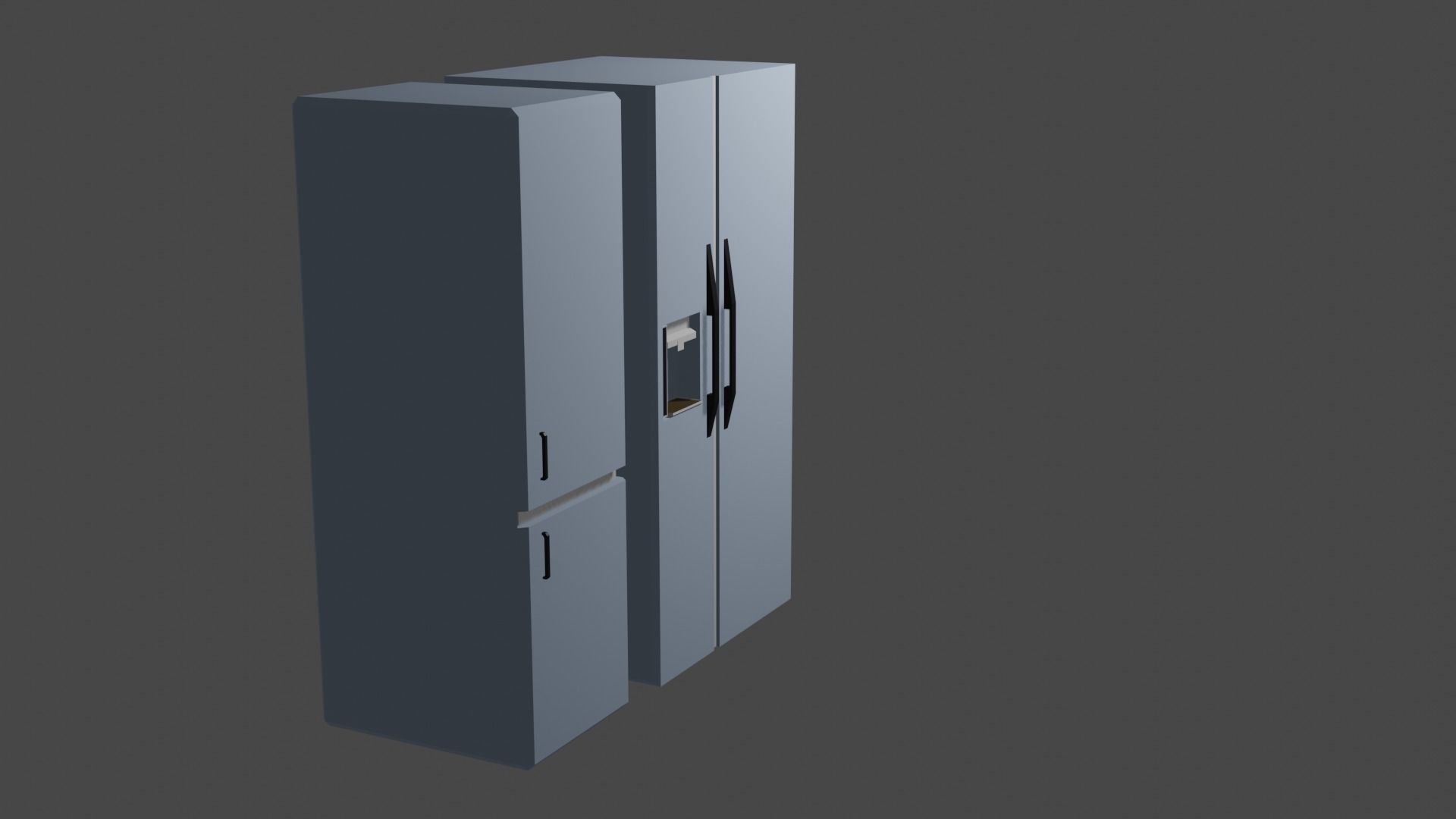 kitchen in low-poly style PBR low-poly game ready Low-poly 3D model_7