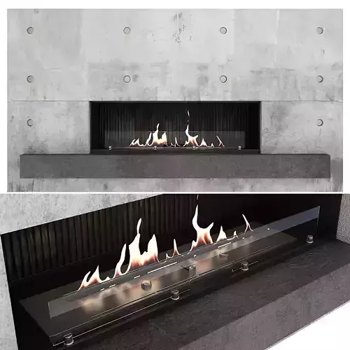 Concrete Fireplace