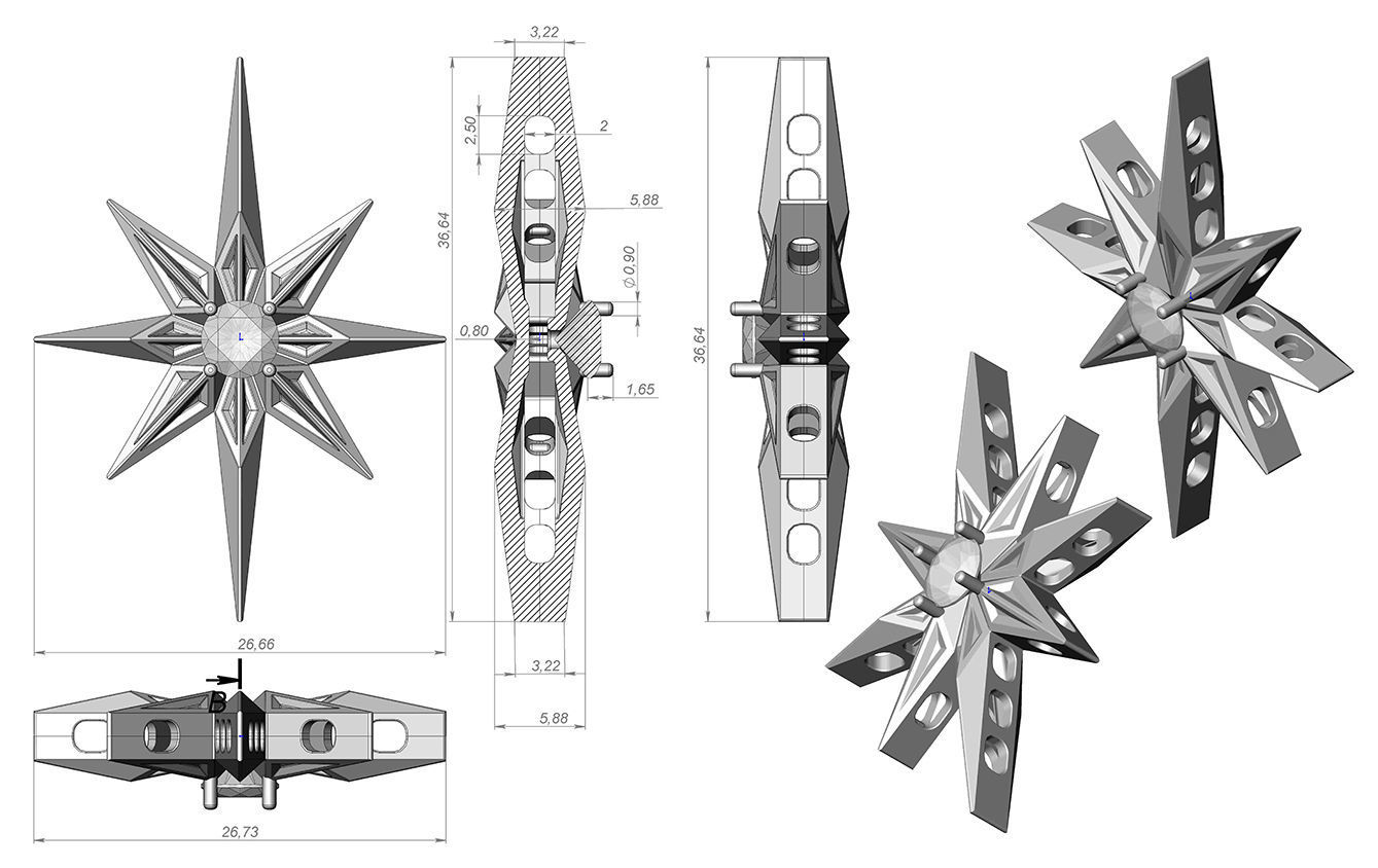 Pendant 158 3D print model_9