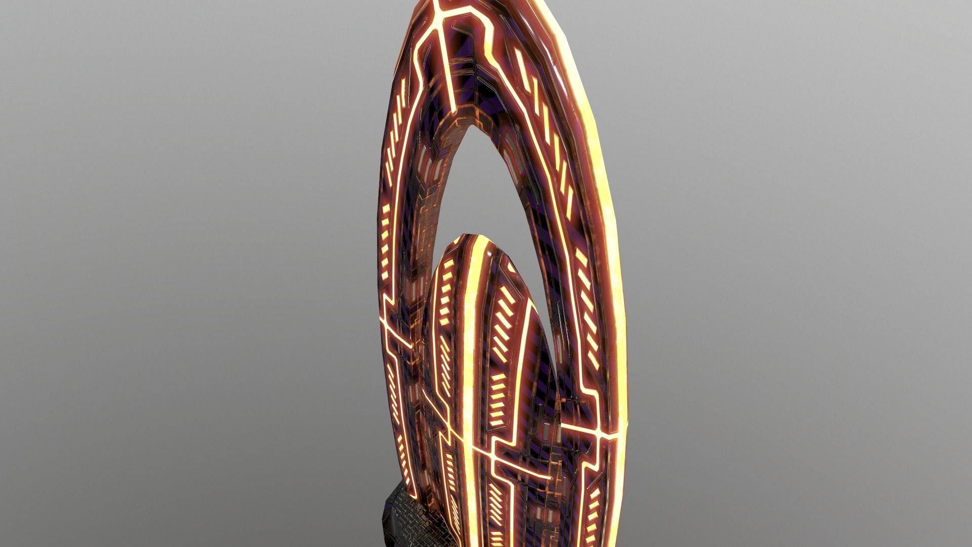 Cyberpunk City - Building 47 Low-poly 3D model_8