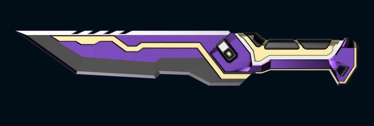 Valorant - Glitchpop dagger 3D print model_4