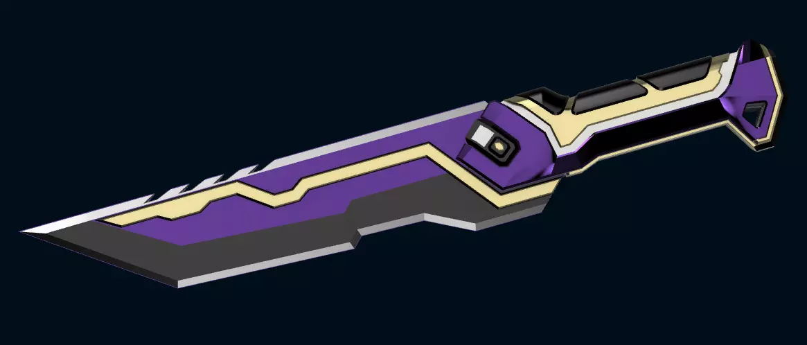 Valorant - Glitchpop dagger 3D print model_0