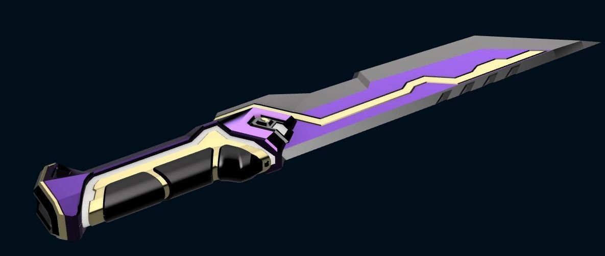 Valorant - Glitchpop dagger 3D print model_1