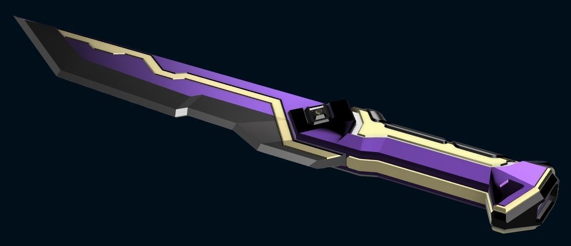 Valorant - Glitchpop dagger 3D print model_3