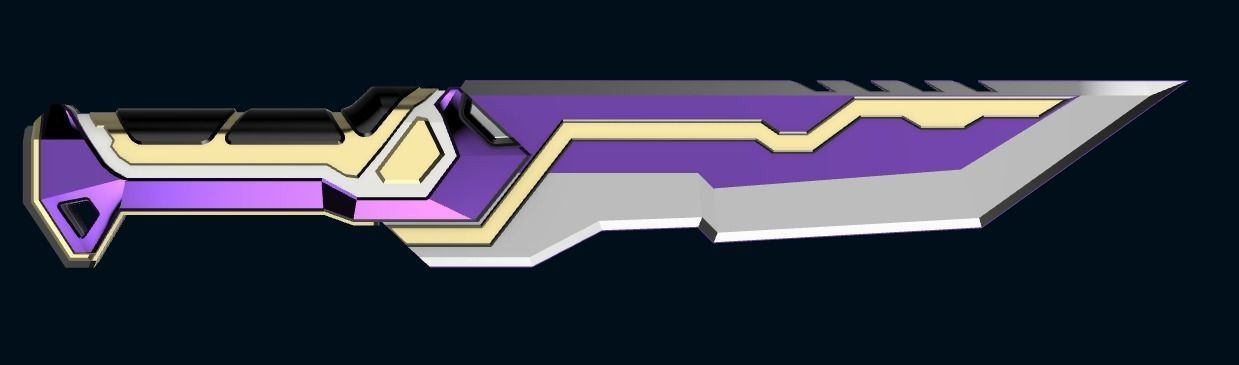 Valorant - Glitchpop dagger 3D print model_5