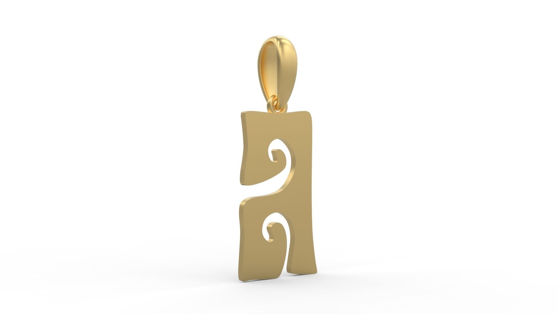 Initial Letters Pendant Gruvilicious A 3D print model_3