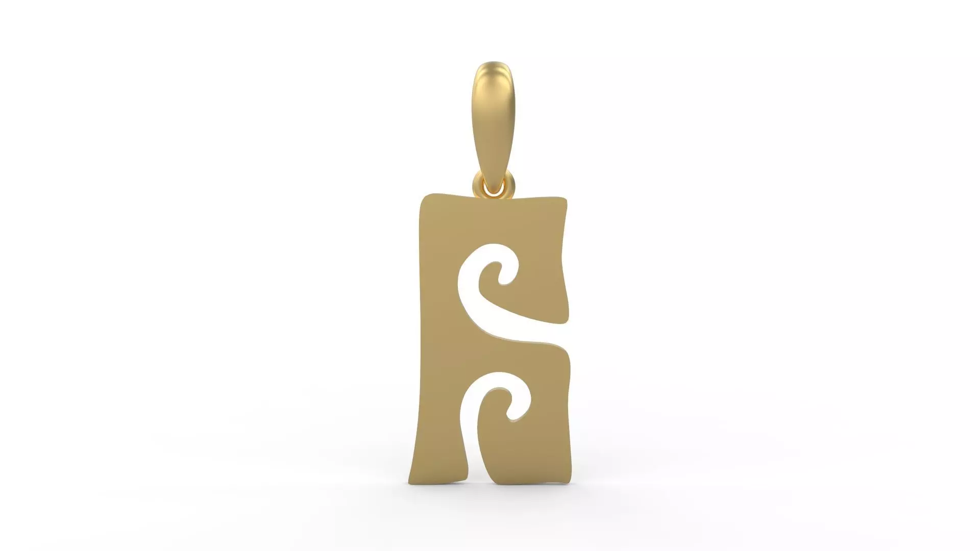 Initial Letters Pendant Gruvilicious A 3D print model_0