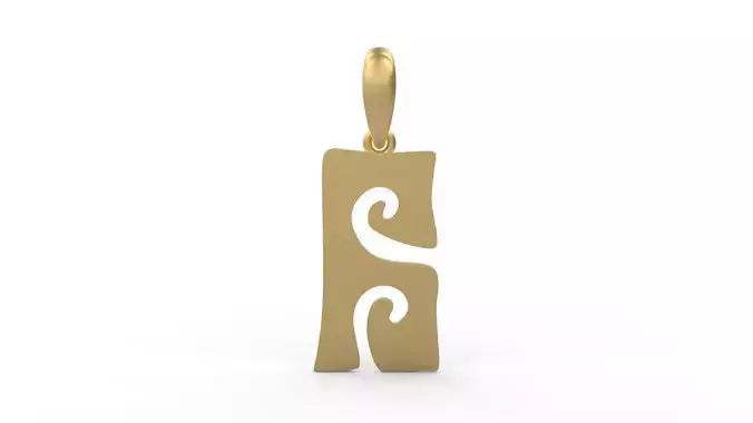 Initial Letters Pendant Gruvilicious A 3D print model