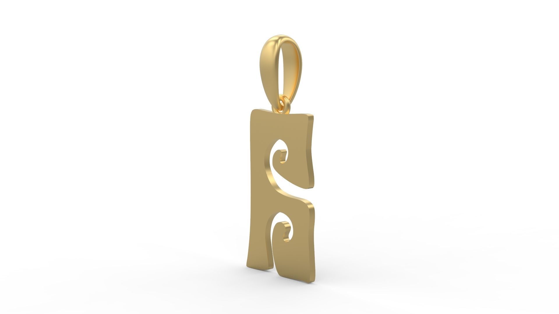 Initial Letters Pendant Gruvilicious A 3D print model_1