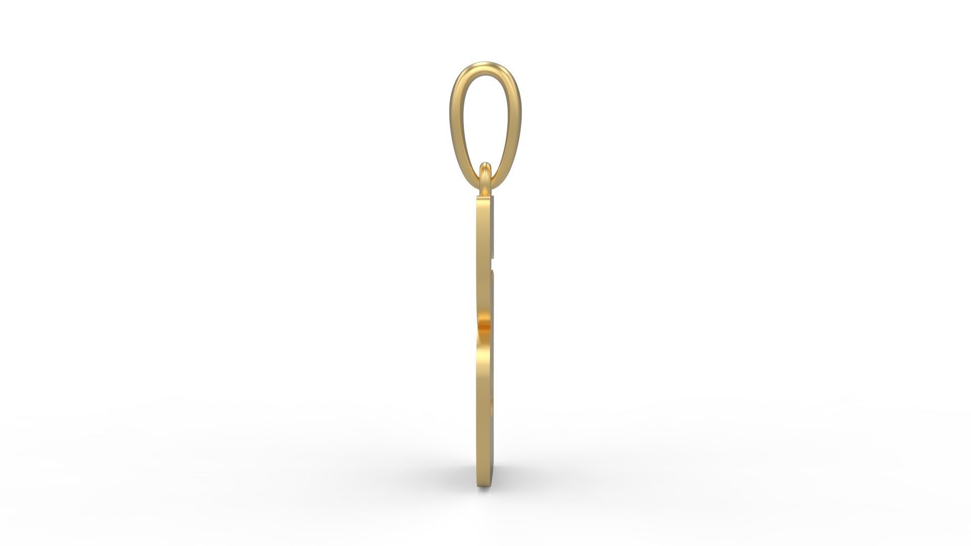 Initial Letters Pendant Gruvilicious B 3D print model_2