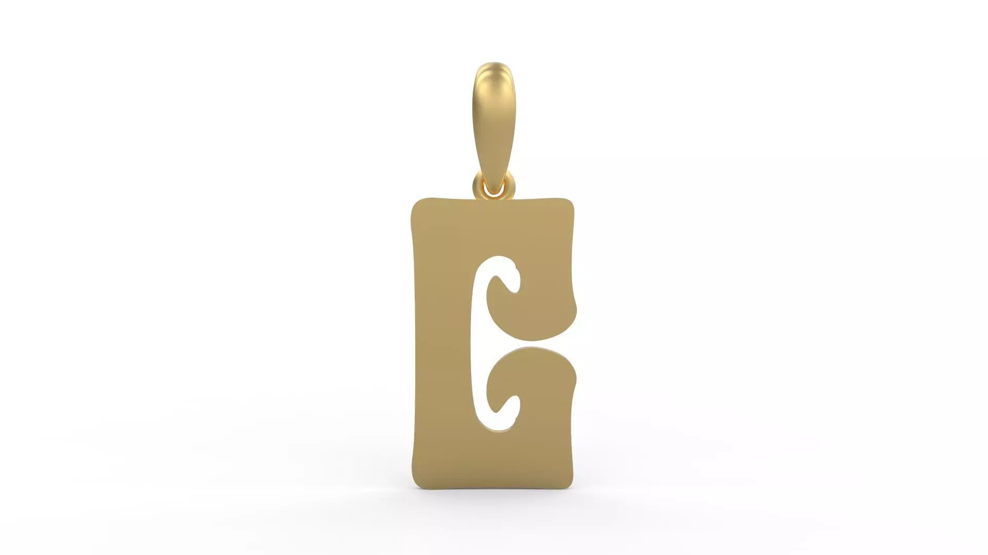 Initial Letters Pendant Gruvilicious C 3D print model_0
