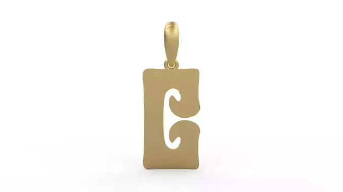 Initial Letters Pendant Gruvilicious C