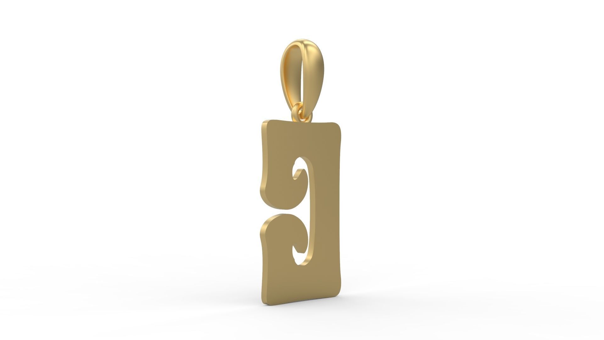 Initial Letters Pendant Gruvilicious C 3D print model_3