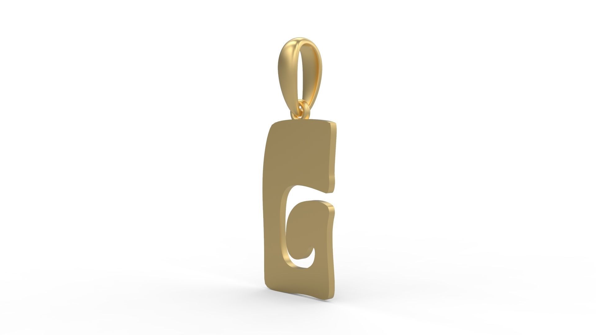 Initial Letters Pendant Gruvilicious G 3D print model_1