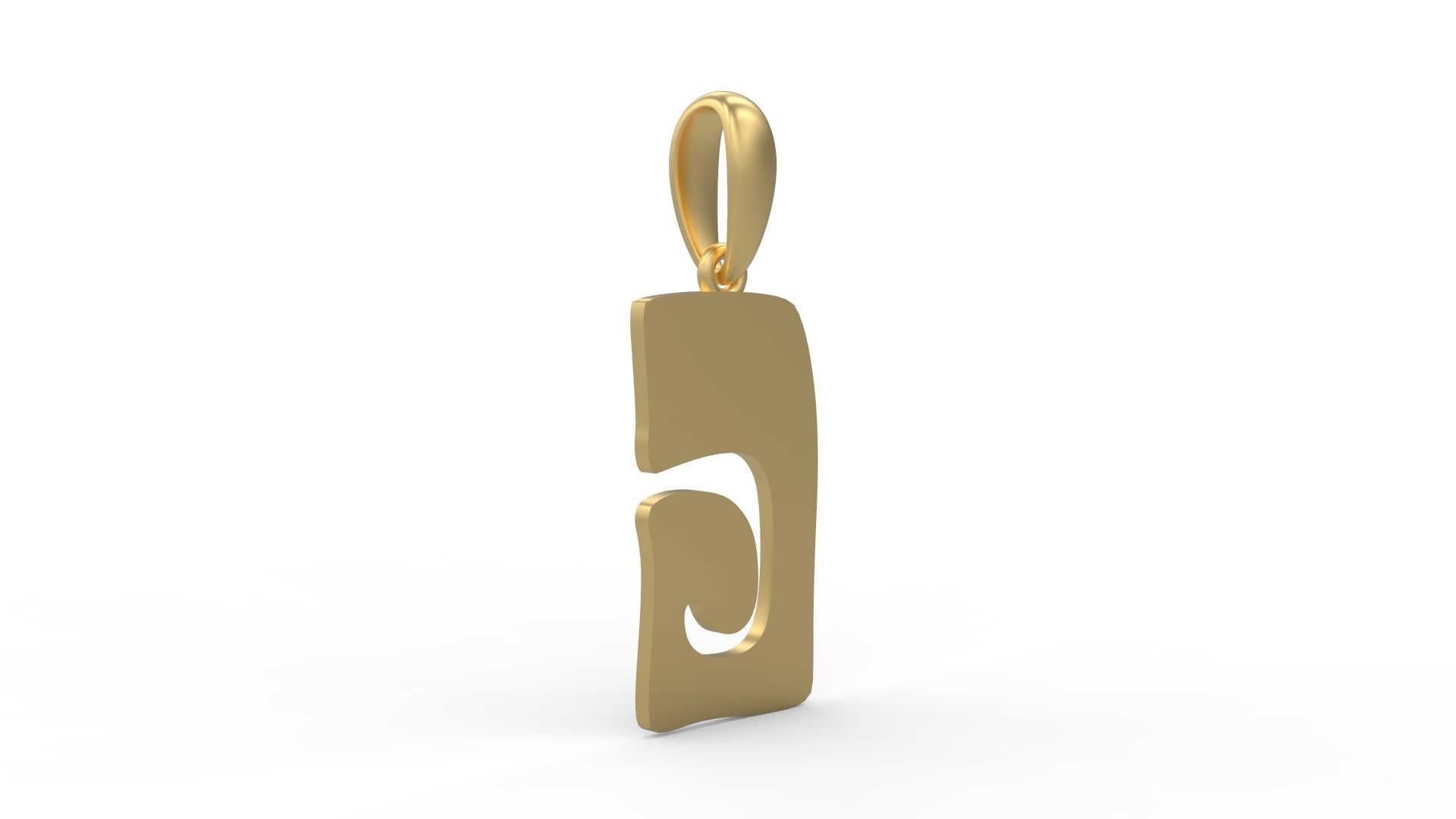 Initial Letters Pendant Gruvilicious G 3D print model_3