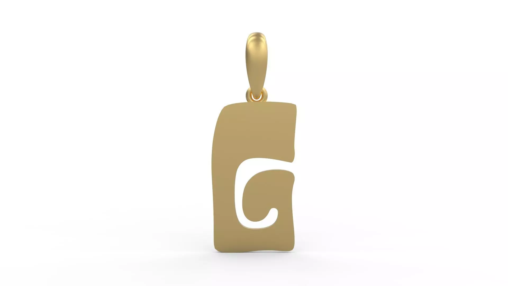 Initial Letters Pendant Gruvilicious G 3D print model_0
