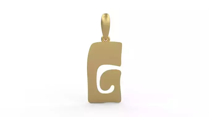 Initial Letters Pendant Gruvilicious G