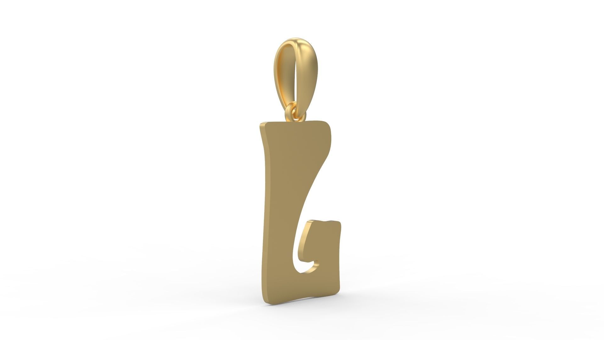 Initial Letters Pendant Gruvilicious J 3D print model_3