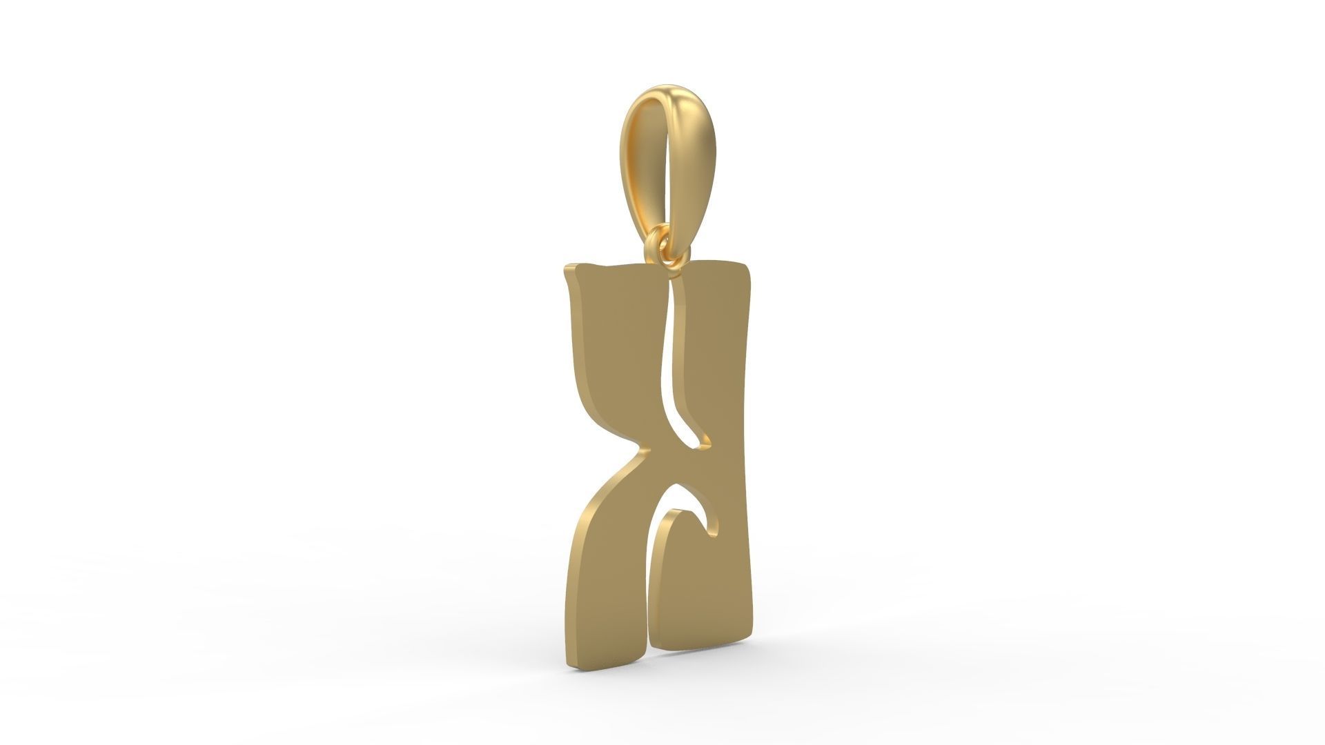 Initial Letters Pendant Gruvilicious K 3D print model_3