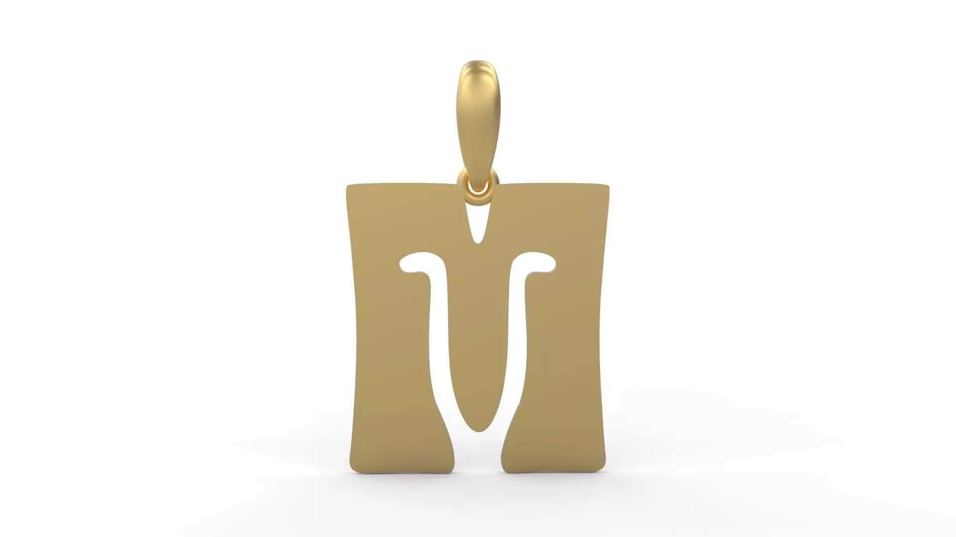 Initial Letters Pendant Gruvilicious M 3D print model_0