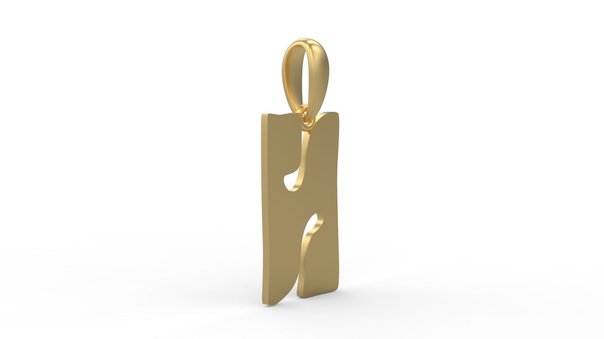 Initial Letters Pendant Gruvilicious N 3D print model_3