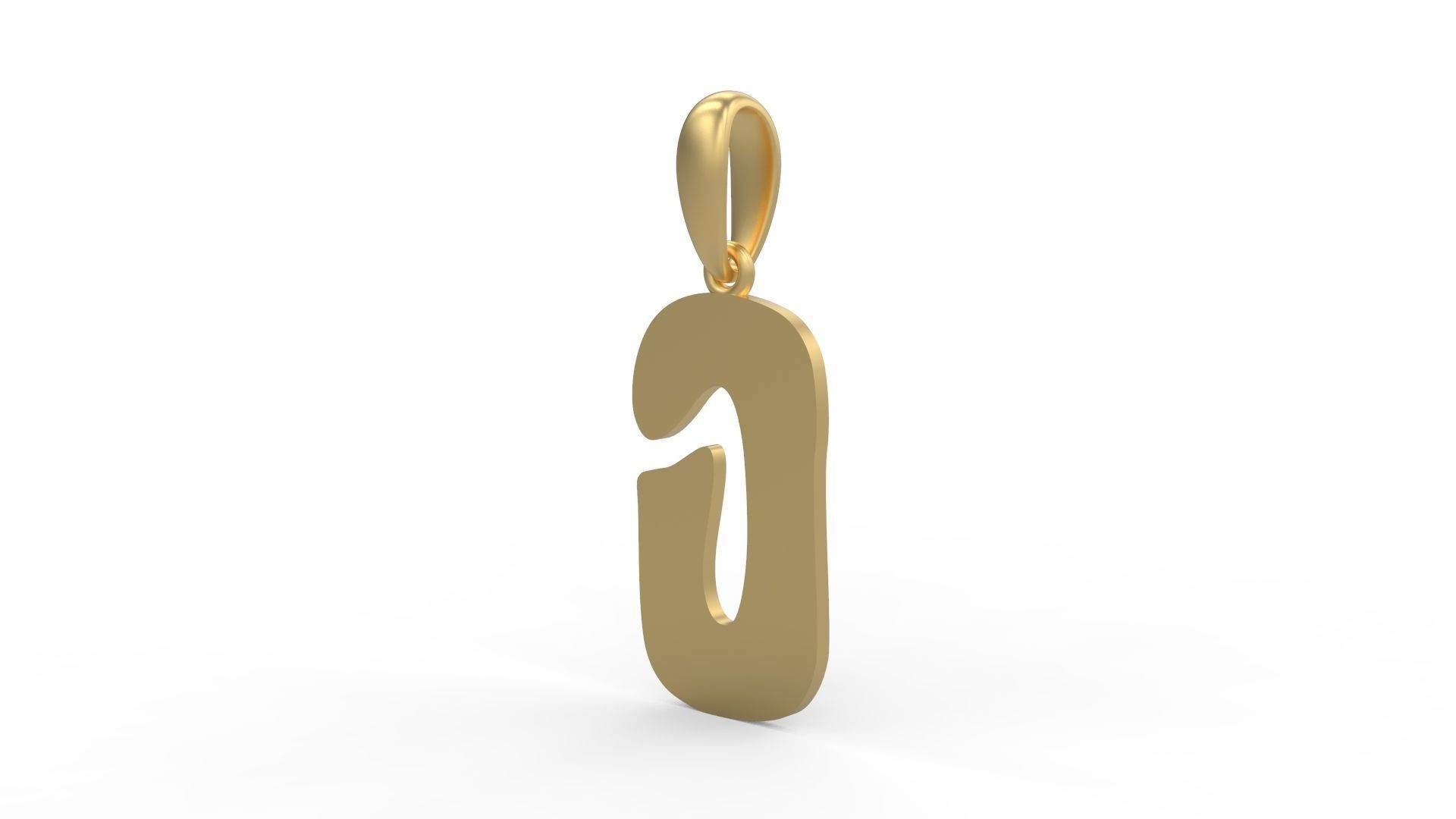 Initial Letters Pendant Gruvilicious O 3D print model_1