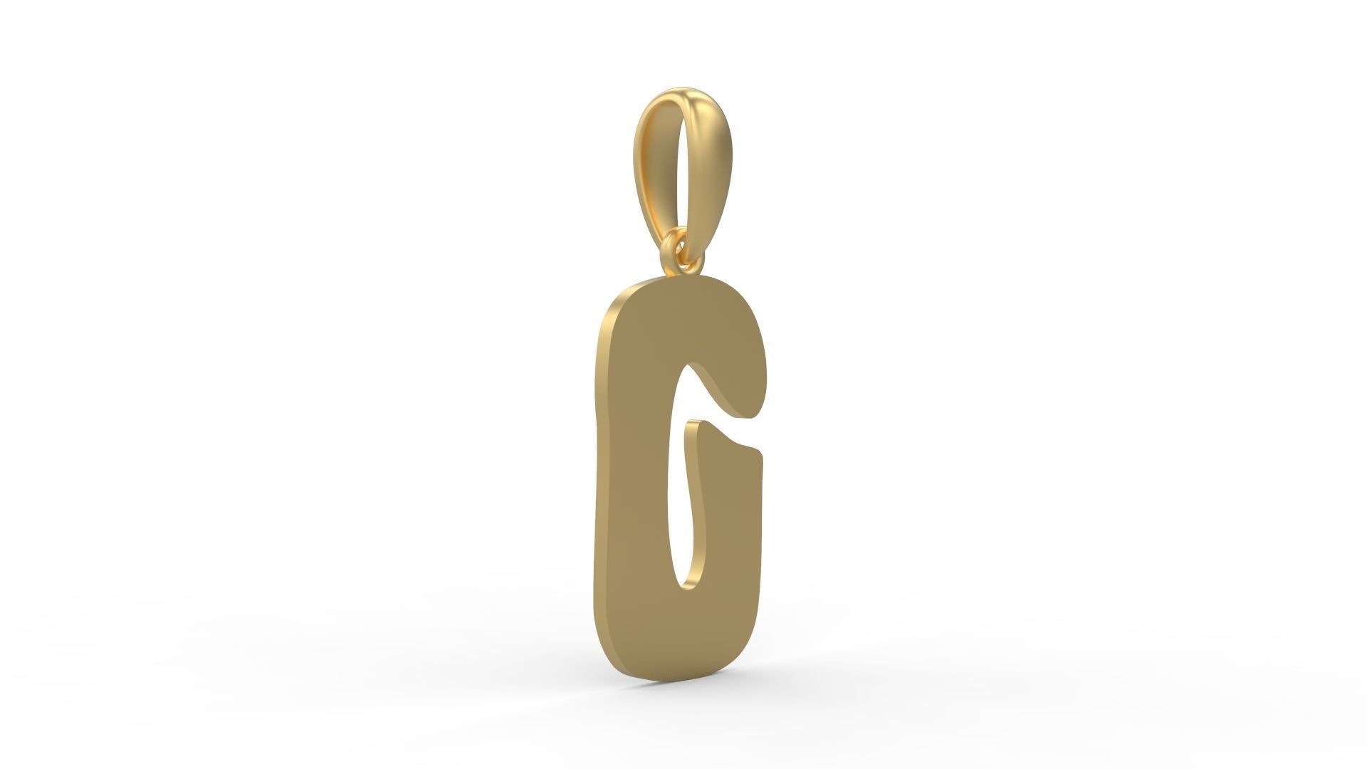Initial Letters Pendant Gruvilicious O 3D print model_3