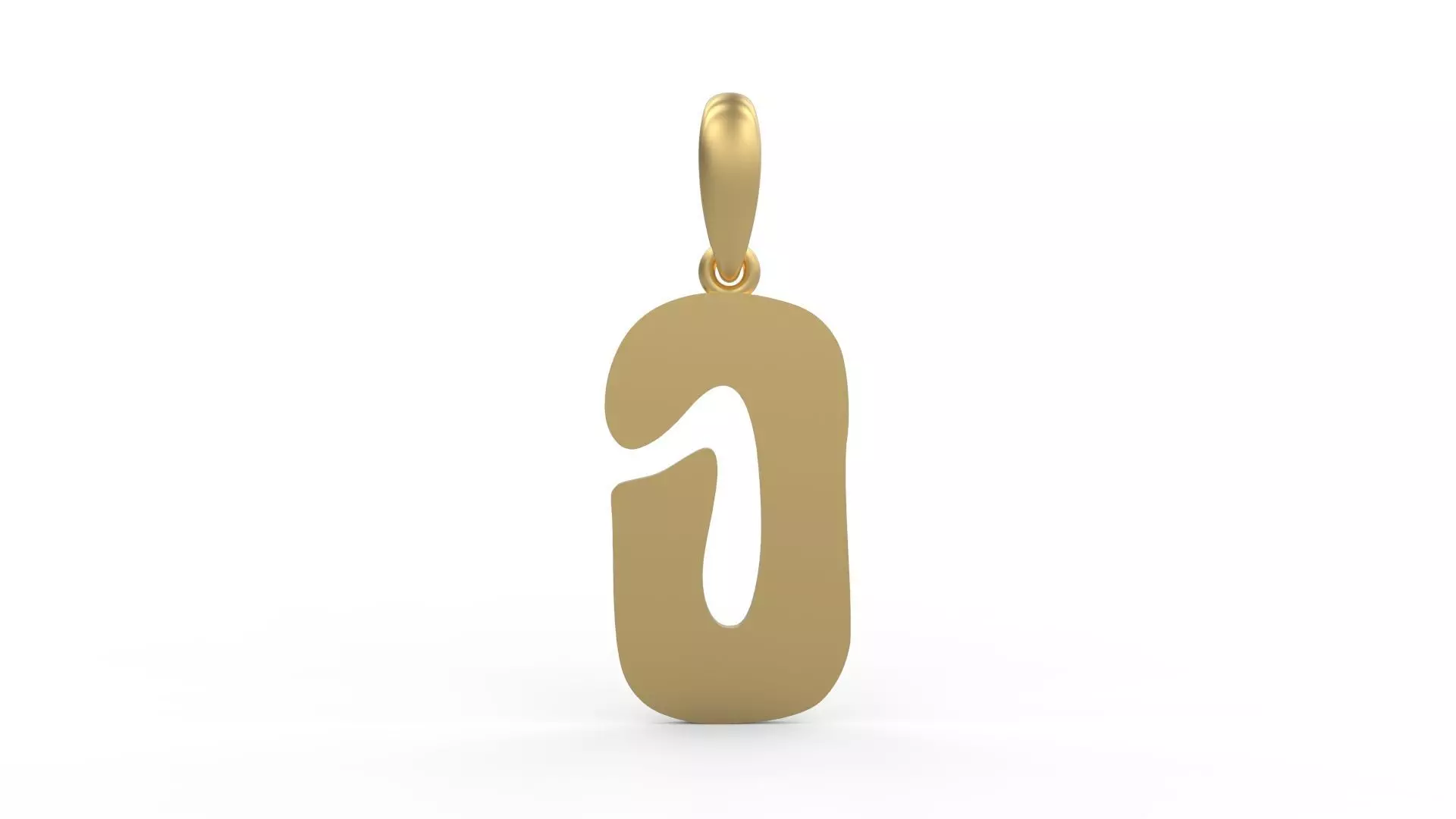 Initial Letters Pendant Gruvilicious O 3D print model_0