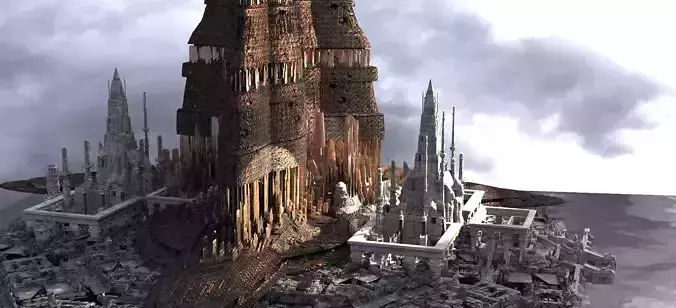 High Senate tower City Kit bash set variations