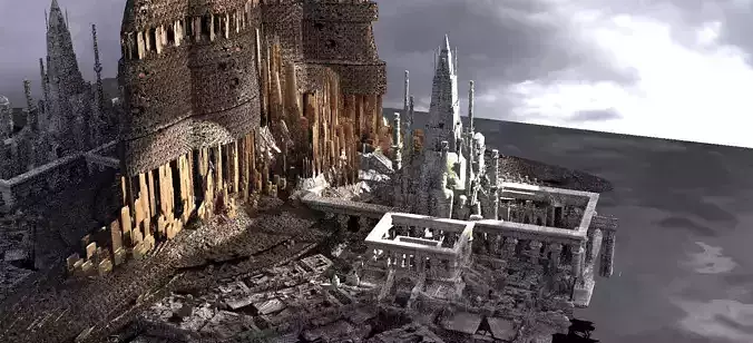 Alien High council Chambers and streets