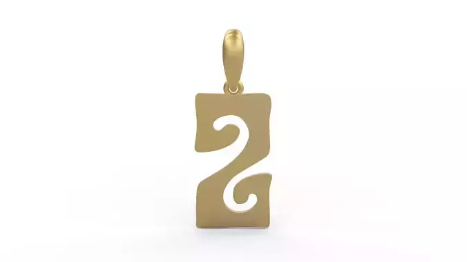 Initial Letters Pendant Gruvilicious Z
