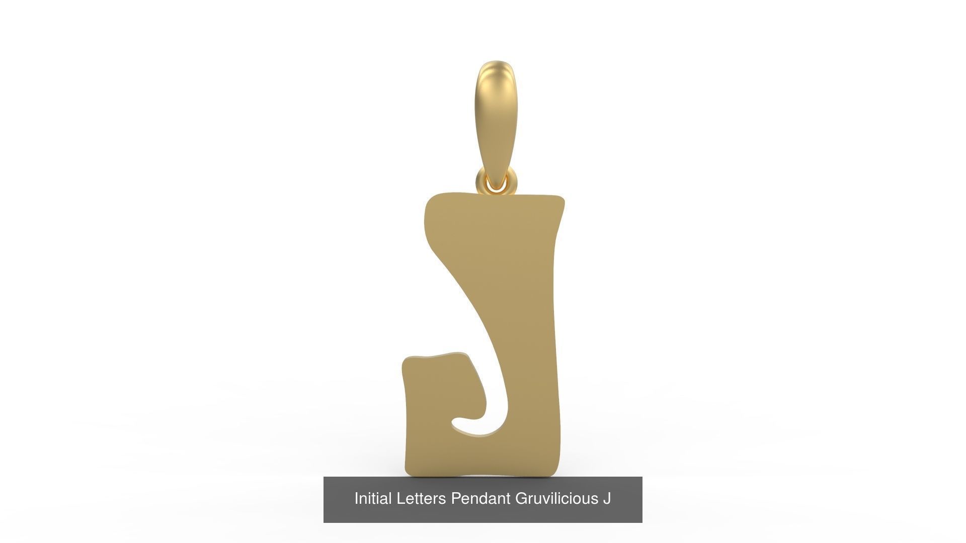 Initial Letters Pendant Alphabets Gruvilicious 3D Model Collection_12