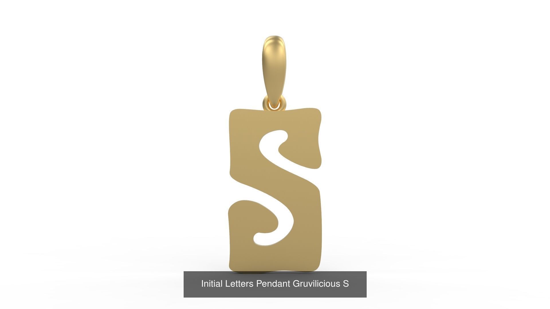 Initial Letters Pendant Alphabets Gruvilicious 3D Model Collection_21