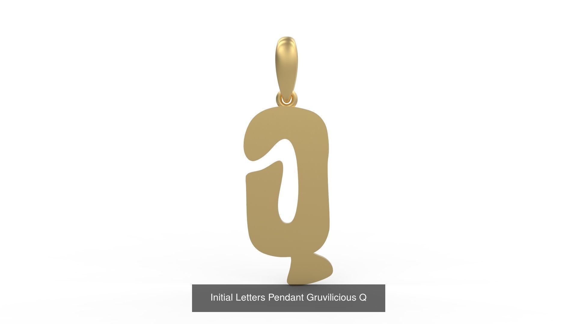 Initial Letters Pendant Alphabets Gruvilicious 3D Model Collection_19