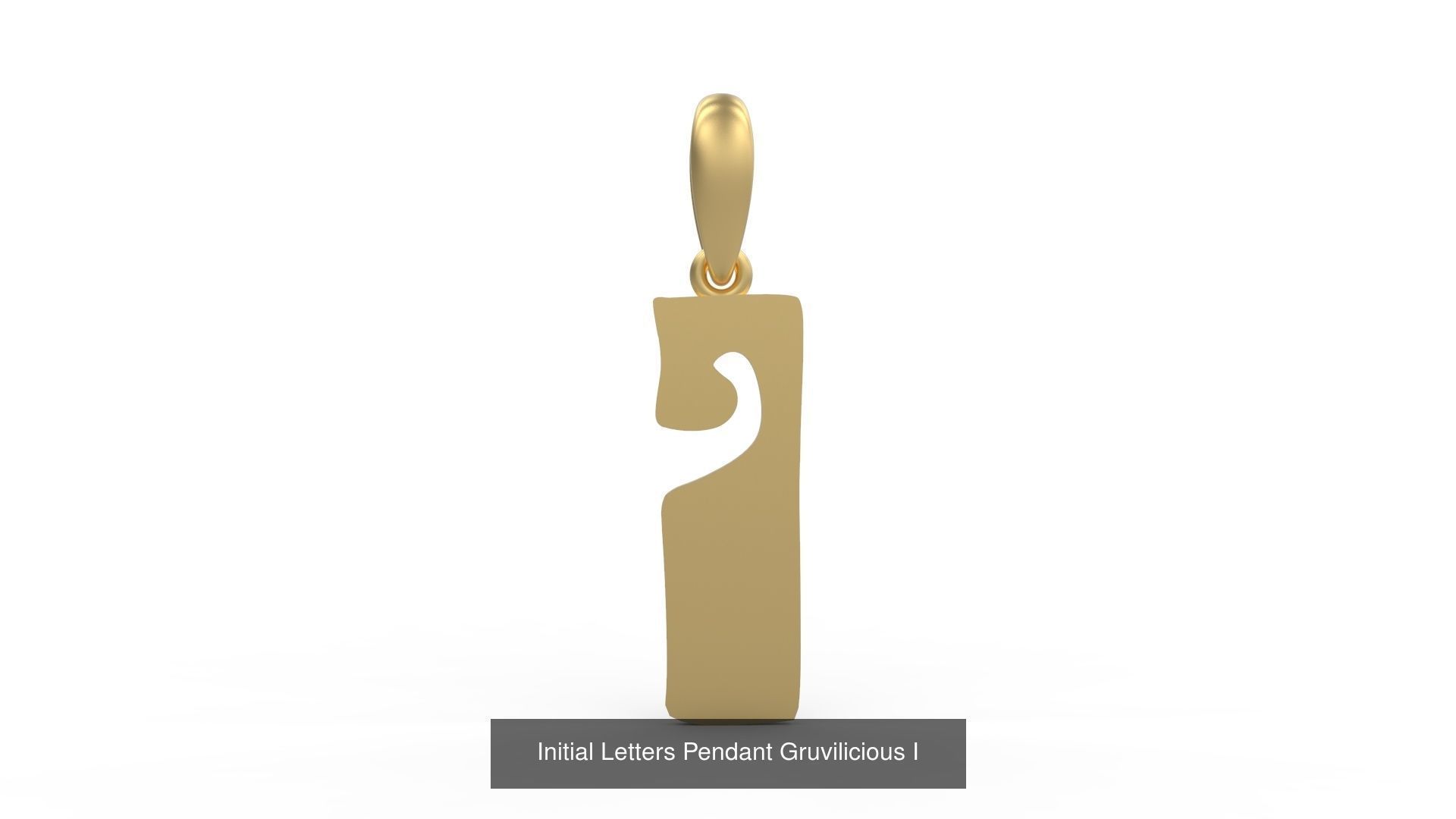 Initial Letters Pendant Alphabets Gruvilicious 3D Model Collection_11