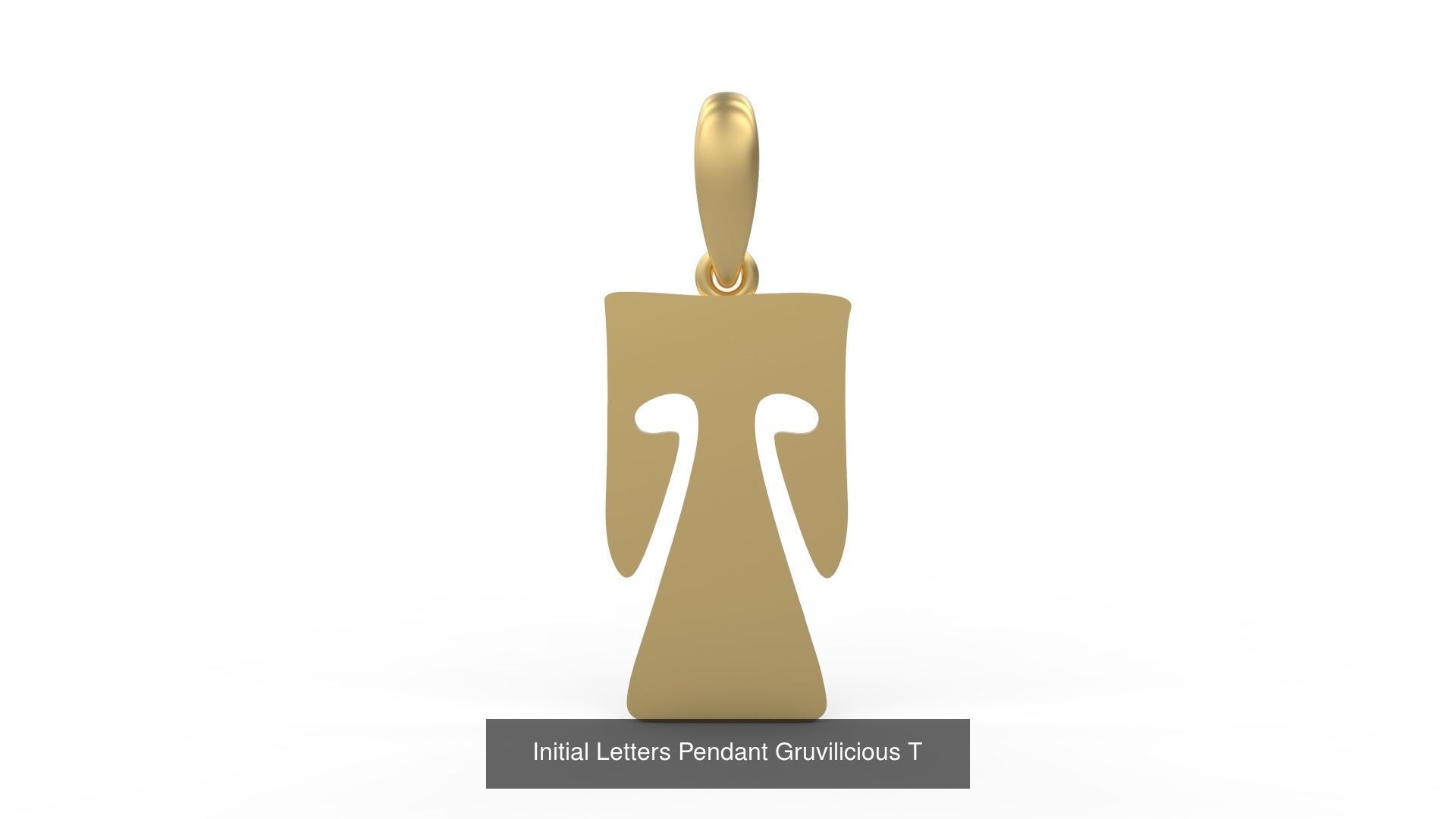 Initial Letters Pendant Alphabets Gruvilicious 3D Model Collection_22