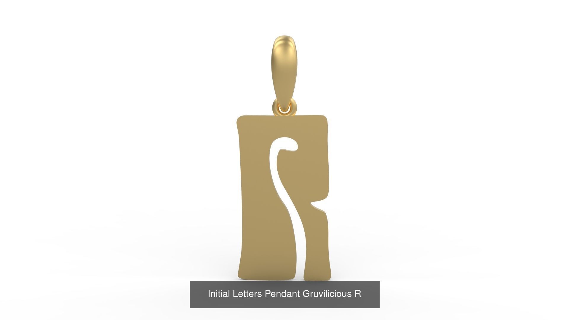 Initial Letters Pendant Alphabets Gruvilicious 3D Model Collection_20