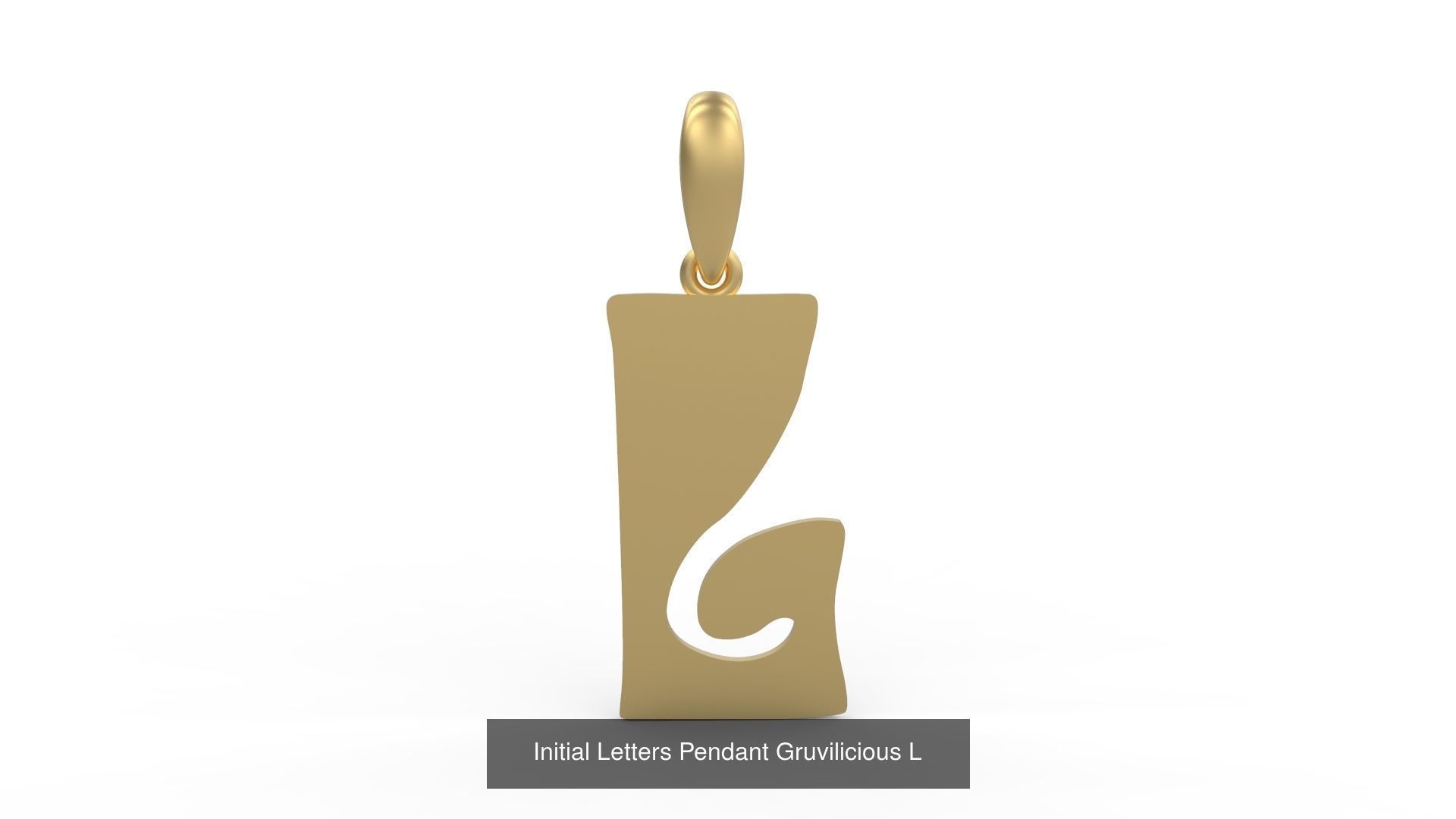 Initial Letters Pendant Alphabets Gruvilicious 3D Model Collection_14