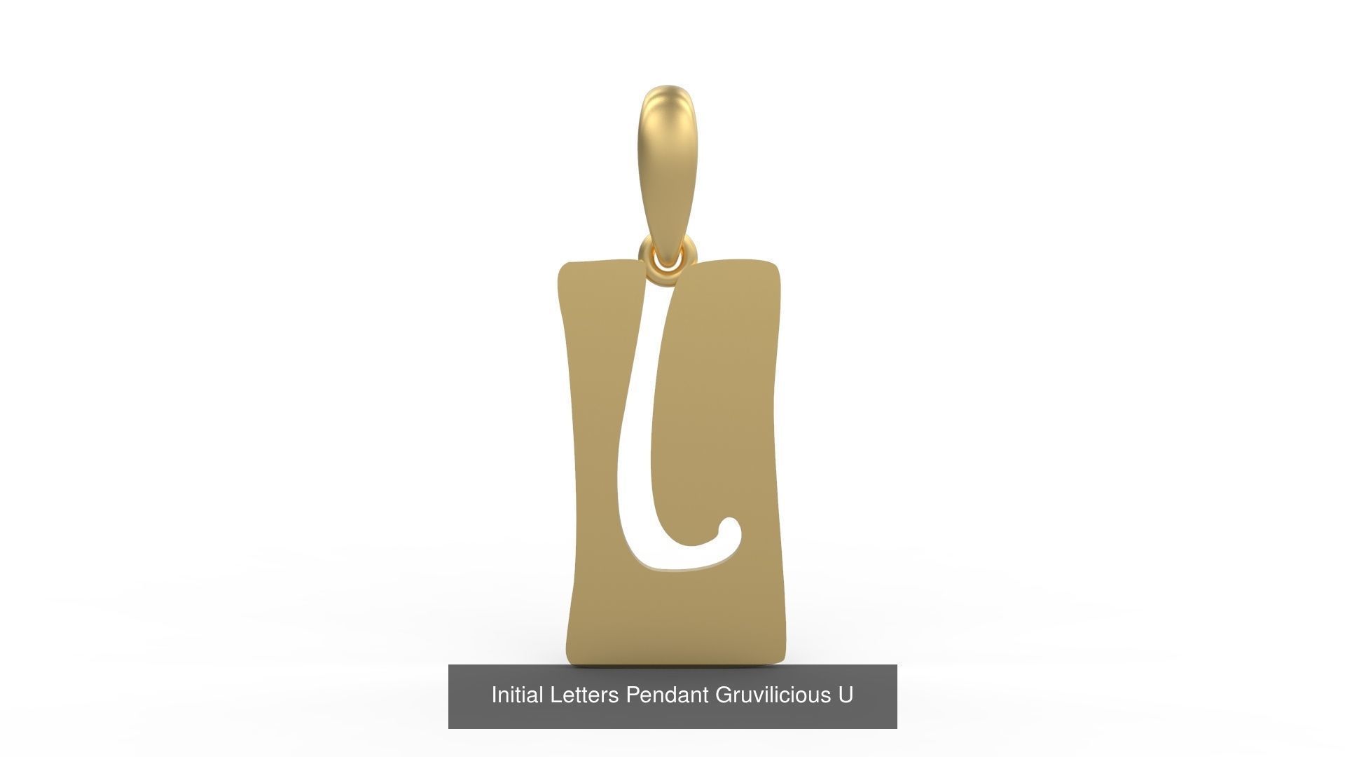 Initial Letters Pendant Alphabets Gruvilicious 3D Model Collection_23