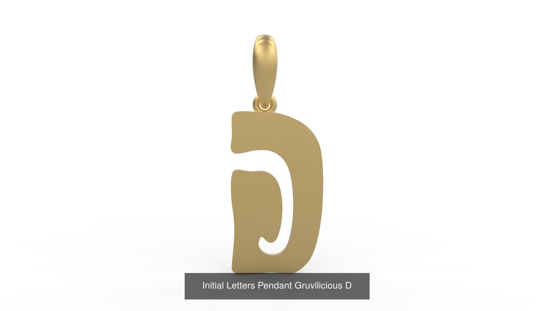 Initial Letters Pendant Alphabets Gruvilicious 3D Model Collection_6