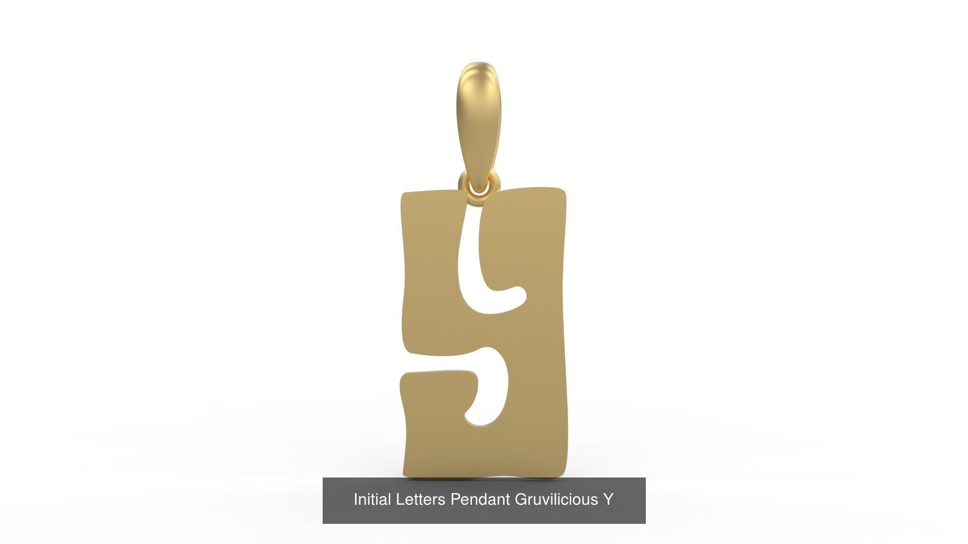 Initial Letters Pendant Alphabets Gruvilicious 3D Model Collection_27
