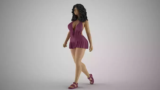 Elegant Woman Walking