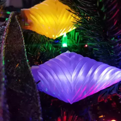 Christmas Tree Ornament w LED Free 3D print model Christmas Tree Ornament w LED Free 3D print model