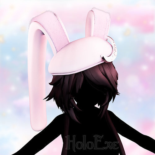 Rabbit Beret Low-poly 3D model