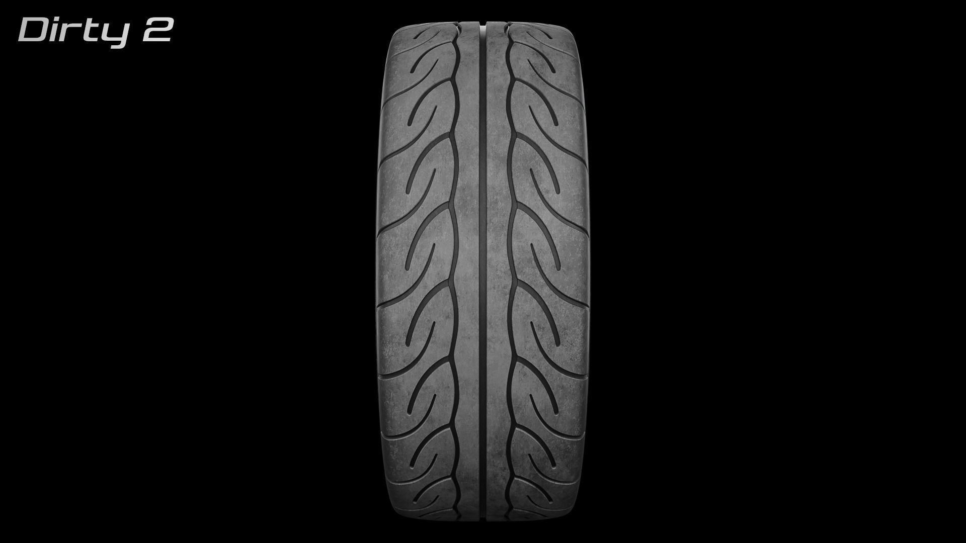 Yokohama Advan Neova AD08 Semi-Slick Tyre Free 3D model_20